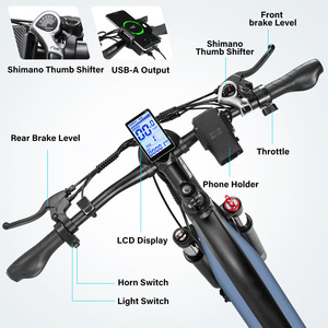 Bicicleta de Montaña de 750W, Batería Extraíble de 48V, Cuadro de Aluminio 6061, Freno de Disco Hidráulico, Velocidad Shi Ma, Bicicleta Eléctrica Todoterreno E9 Equipp - Product Image 3