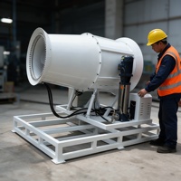 Canon à brouillard compact de 30 m avec direction de brumisation réglable pour les applications de refroidissement sur les chantiers de construction