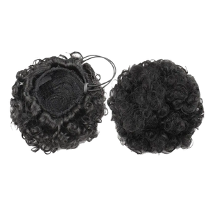 <span class=keywords><strong>Chignon</strong></span> <span class=keywords><strong>afro</strong></span> pour enfants en soie haute température, effet mat et volumineux - Product Image 3