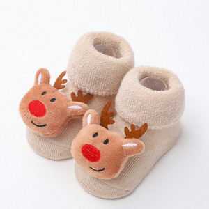 <span class=keywords><strong>Calcetines</strong></span> Tejidos de Papá Noel y Muñeco de Nieve con Diseño Adorable para Bebés y Niños Pequeños, Temporada de Primavera 2025 - Product Image 4
