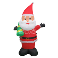 Père Noël gonflable géant de 8 pieds pour décoration extérieure de Noël, Père Noël gonflable pour cour, pelouse, jardin, fête de fin d'année