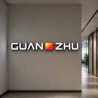 Panneau publicitaire LED miniature personnalisable, logo d'entreprise, mur d'image, fond en verre acrylique gravé, signalétique lumineuse