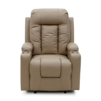 Geeksofa Möbel Moderner Leder-Relaxsessel mit Manueller Verstellung für Wohnzimmer