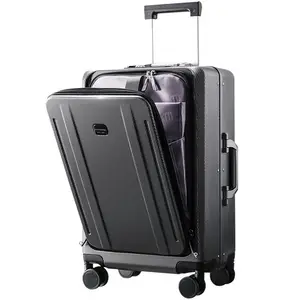 PC kinh doanh hành lý máy tính xách tay Xe đẩy vali người đàn ông câm Spinner Bánh xe lăn hành lý với TSA khóa/24inch
