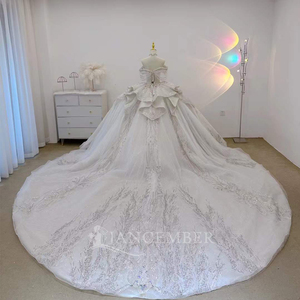 ชุดแต่งงานฝรั่งเศส งานปักประดับด้วยลูกปัดอย่างประณีต ดีไซน์หรูหรา โดดเด่นดุจดวงดาวบนท้องฟ้า รุ่น Lsjj90 - Product Image 5