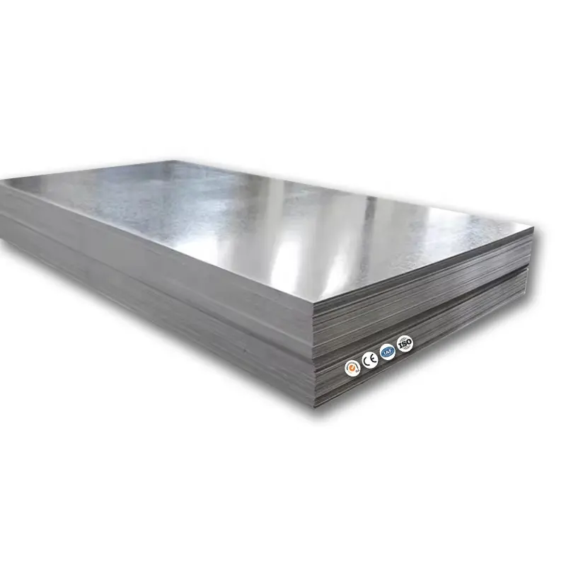 Z40-275g plongé chaud d'ASTM Dx51d plaque d'acier galvanisée enduite de zinc de 0.13-2mm pour le vent et les industries solaires