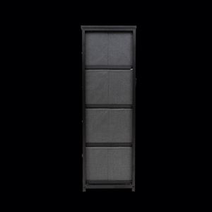 Modern Living Room Fabric <b>Cabinet</b> With Freestanding Durable Stainless Steel MDF Panel and Pine Wood - Product Image 4