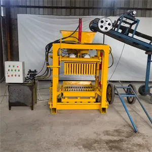 Máquina automática para hacer pavimentos de África con ruedas grandes, máquina para hacer bloques de cemento, para poner huevos, maquinaria para la fabricación de ladrillos de África - Product Image 1