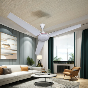 Ventilateur de plafond 56 pouces avec moteur en aluminium, commande espagnole, pour ventilation et refroidissement, usage domestique et hôtelier, prise US, en métal, pour garage - Product Image 6