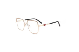 Monture <span class=keywords><strong>de</strong></span> lunettes carrée en métal, style vintage high-tech, modèle tendance 2026, personnalisable avec logo exclusif, style féminin - Product Image 2