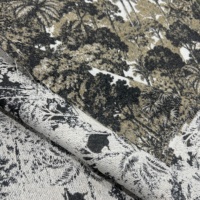 Tissu Jacquard Botanique Moderne pour Housse de Canapé, Coussin, Rideau, Nappe, Tapisserie et Textile d'Ameublement