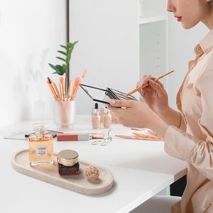 Bandeja Organizadora de Mármol Natural, Diseño Moderno, para Perfumes, Velas, Cosméticos, Joyas, Decoración de Bodas - Product Image 2