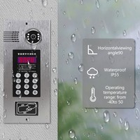 Système d'interphone vidéo pour appartement, écran tactile, téléphone de porte avec caméra intégrée, moniteur intérieur mural
