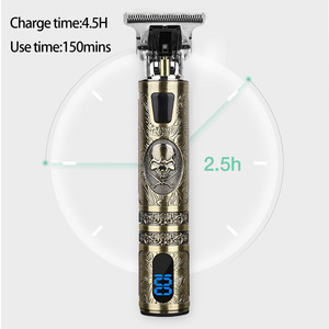 Cortadora de Pelo Eléctrica T9, Batería de Iones de Litio de 2000 mAh, Pantalla LCD, Recargable, Para Uso Doméstico Masculino - Product Image 1