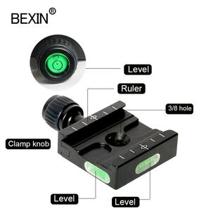 Becin – accessoires de caméra QR50 adaptateur de montage de boule de <span class=keywords><strong>trépied</strong></span> pince de taquet à dégagement rapide pour Arca swiss DSLR boule de caméra - Product Image 2