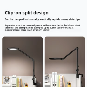 Lampe de table pliable en aluminium avec clip, avec commande tactile et télécommande, température de couleur réglable, LED pour la maison, la chambre à coucher - Product Image 2