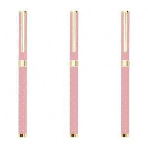 Stylo Roller Métallique Fin et Élégant Rose pour Signature – Papeterie Fantaisie Mignonne – Vente en Gros et Détail pour Femme d'Affaires, Fille, Cadeau d'Anniversaire - Product Image 1