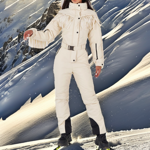 Conjunto de Chaqueta Cortavientos y Pantalón de Nieve Personalizado, Nuevo Estilo Invernal, Impermeable, Transpirable, Anti-UV, con Cierre, de Alta Calidad y Peso Medio - Product Image 2