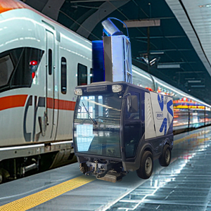 Équipement de nettoyage de train à brosse rotative pour complexe de lavage mobile de voitures pour les chemins de fer - Product Image 2