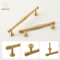 Poignées de porte et quincaillerie de tiroir réglables en laiton, style européen moderne et épuré, pour commodes, chambres et salons - Décoration intérieure classique