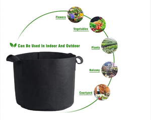 Suministros ecológicos para jardín, bolsas de cultivo de tela Ripstop perforadas con aguja gruesa de 10 galones, asas transpirables, estilo liso, no tejido - Product Image 3