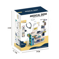 Ensemble de jouets de table d'examen médical multifonctionnel pour enfants, simulation de jeu de rôle transfrontalier