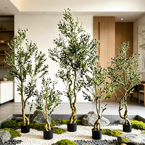 Grand <span class=keywords><strong>olivier</strong></span> artificiel en <span class=keywords><strong>pot</strong></span>, écologique, sans entretien requis, grand arbre artificiel <span class=keywords><strong>pour</strong></span> la décoration intérieure moderne - Product Image 1