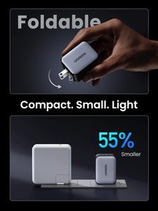 อะแดปเตอร์ GaN PD 65W ชาร์จเร็ว Quick Charge 4.0 3.0 Type C USB สำหรับชาร์จเร็วบนผนัง สำหรับ 15 14 13 Pro CD244/20700 65w รุ่น CD244/20700 CD244 - Product Image 2