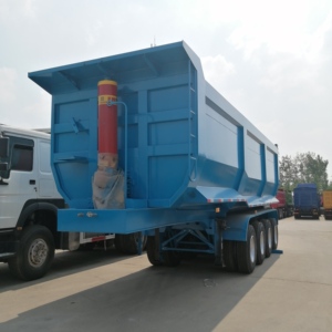 Semirremolque Volquete Lateral de 4 Ejes en Forma de U de 45 Cbm para Kenia - Product Image 4