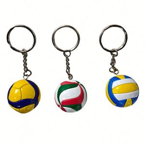 Promotional Gift Sports Ball Key Chain <b>Keyring</b> Bag Car Pendant Small <b>Mini</b> Volleyball Keychain - Product Image 6