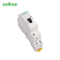 EBASEE Kontrol Rumah Tangga EBS5CH OEM/ODM 16A-100A DIN Rail AC 220V 240V 2P 4P 25a 32a 40a 63a 100 Ampere Kontaktor Modular Senyap
