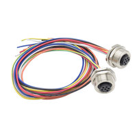 Westsam fabricant de câbles connecteur fournisseur 7/8 connecteur circulaire 6 broches M30x1.5 connecteur de montage sur panneau électronique étanche