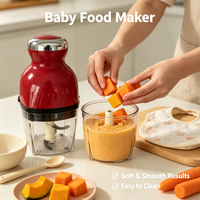Mini hachoir électrique domestique pour aliments, préparateur de repas pour bébé, moteur puissant, qualité alimentaire pour viande, légumes, noix, sauces, purées