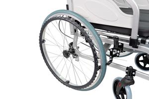 كرسي متحرك من سبائك الألومنيوم مع مرحاض، كرسي متحرك قابل للطي مع مرحاض 4 في 1، كرسي حمام بجانب السرير - Product Image 4