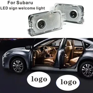 Luz LED de bienvenida para puerta de coche Subaru Ghost ESTER OUTBACK XV LEGACY IMPREZA BRZ, luz decorativa con proyección láser