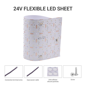 Feuille LED Flexible RGB+W 324 LED 45W DC24V pour Éclairage de Boîte Lumineuse Garantie 3 Ans - Product Image 5