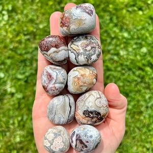 Vente en gros d'agate mexicaine naturelle, pierre roulée, agate roulée pour la décoration de la maison/du jardin, cadeau - Product Image 3