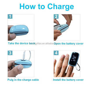 Oxymètre de pouls portable électrique avec écran LED pour une surveillance précise de <span class=keywords><strong>l</strong></span>'oxygène sanguin avec batterie LI 150 mAh - Product Image 4