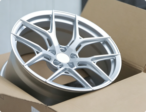 Nouvelles jantes en alliage d'aluminium forgé HF5 noir brillant argenté pour <span class=keywords><strong>Golf</strong></span> <span class=keywords><strong>GTI</strong></span> MK4/MK5/MK7 personnalisées 20 mm ET - Product Image 3