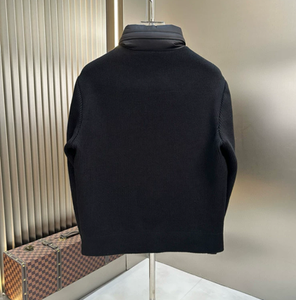 Veste d'hiver pour homme de haute qualité, nouvelle collection automne-hiver, col en tricot cousu, rembourrée de duvet - Product Image 2