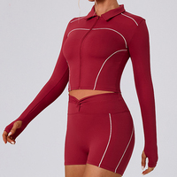 Ärmelloses, figurformendes Yoga-Top mit Stretch-Gewebe, elastischer Fitness-Reißverschluss-Cardigan, sportliche Yoga-Jacke
