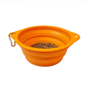 Wholesale Custom Travel Feeding Bowl Portable Silicone Pet Food Bowl Collapsible Dog Bowl