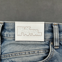 Étiquettes rectangulaires personnalisées en cuir véritable avec logo, sérigraphiées, écologiques, à coudre sur les accessoires vestimentaires, vente en gros, OEM, faible MOQ