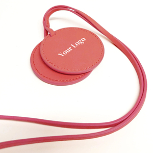 Custom Round PU <strong>Leather</strong> Compact <strong>Mirror</strong> with <strong>Strap</strong> Personalized Logo Portable Travel Makeup <strong>Mirror</strong> - Product Image 6