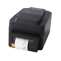 Imprimante d'étiquettes à transfert thermique 4 pouces Imprimante d'étiquettes d'entretien et de lavage 110mm avec ruban pour étiquettes de vêtements Support 25mm ~ 108mm