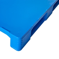 Palette en plastique HDPE Euro à face unique, couleur personnalisable, bleu, vert, gris, empilable, pour entrepôt industriel, logistique, stockage