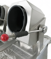 Poêle à frire rotative en acier inoxydable à gaz pour bureau, équipement de cuisson commercial automatique, idéale pour la cuisson du riz