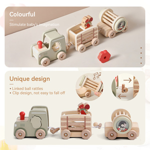 Set Treno in <span class=keywords><strong>Legno</strong></span> <span class=keywords><strong>Montessori</strong></span>, <span class=keywords><strong>Giochi</strong></span> Educativi Sensoriali per Bambini, Giocattoli Multifunzionali, Regalo Educativo - Product Image 3