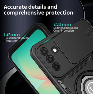 Funda Resistente a Impactos para Teléfono con Protección para la Lente de la Cámara y Soporte de Anillo, Funda Anticaídas para <span class=keywords><strong>ZTE</strong></span> <span class=keywords><strong>Blade</strong></span> V80 Max/<span class=keywords><strong>Blade</strong></span> A36 - Product Image 6