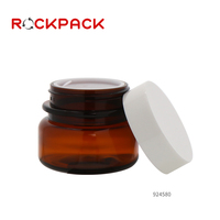 40ml 80ml 120ml Airless Pumpspender Bernsteinfarbene Flaschen und Tiegel Set für Flüssige Foundation und Lotion
